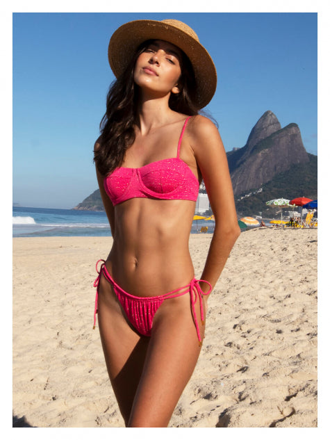 Calcinha Shinning Pink Lurex