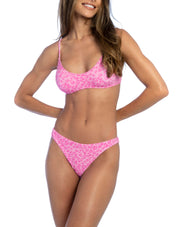 Calcinha Arpoador Leopardo Pink Lurex