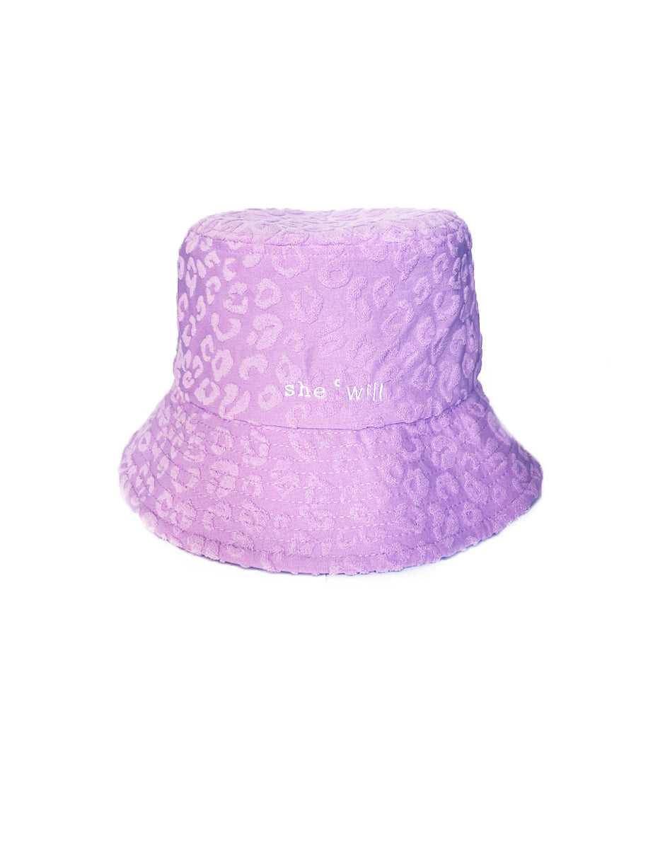 Bucket Hat Leopard Lavanda