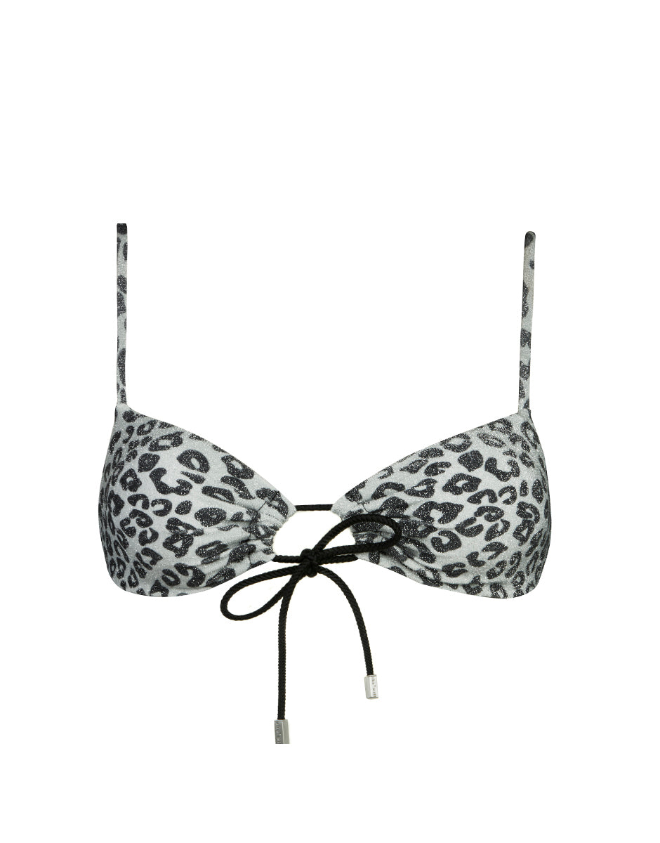 Top Rio Leopardo Black Lurex