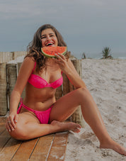 Top Angra Flower Pink
