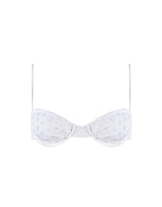 Top Angra Flower White