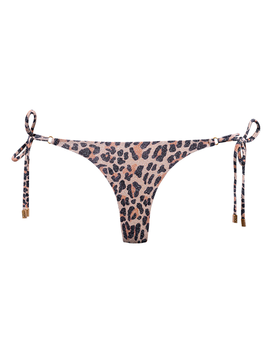 Calcinha Lacinho Ipanema Leopardo Lurex