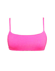 Top Cropped Maia Hot Pink Lurex