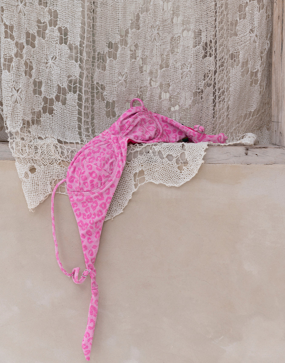 Top Joa Leopardo Pink Lurex
